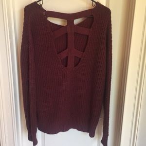 Urban outfitters open back sweater